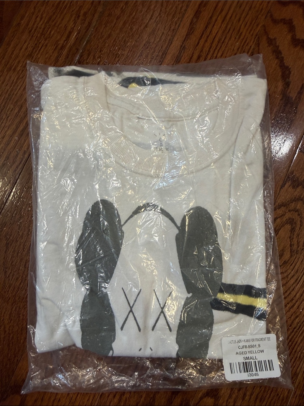 Cactus Jack by Travis Scott Aged Yellow Graphic Tee with Black Print